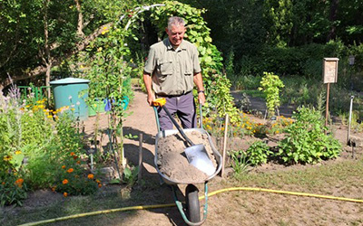 Orchideenbeet erneuert